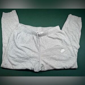 Nike Light Gray Jogger Sweatpants